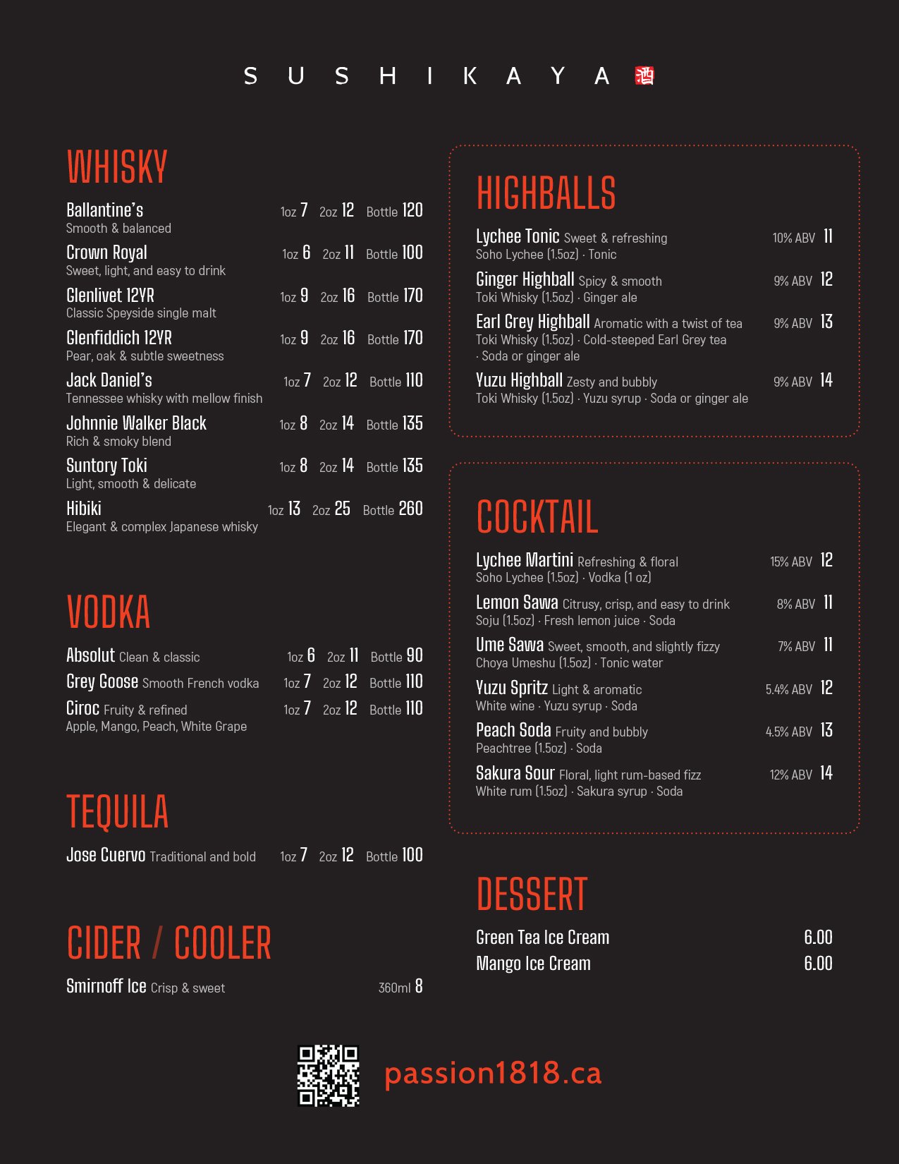 Passion 1818 - Sushikaya